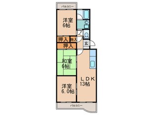 エクセル篠栗の物件間取画像